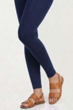 Premium cotton modest tights for women in nevy blue color