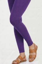 Premium cotton modest tights for women in black color