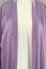 Lavender foil crinkle kimono abaya by Nimah Wear Pakistan